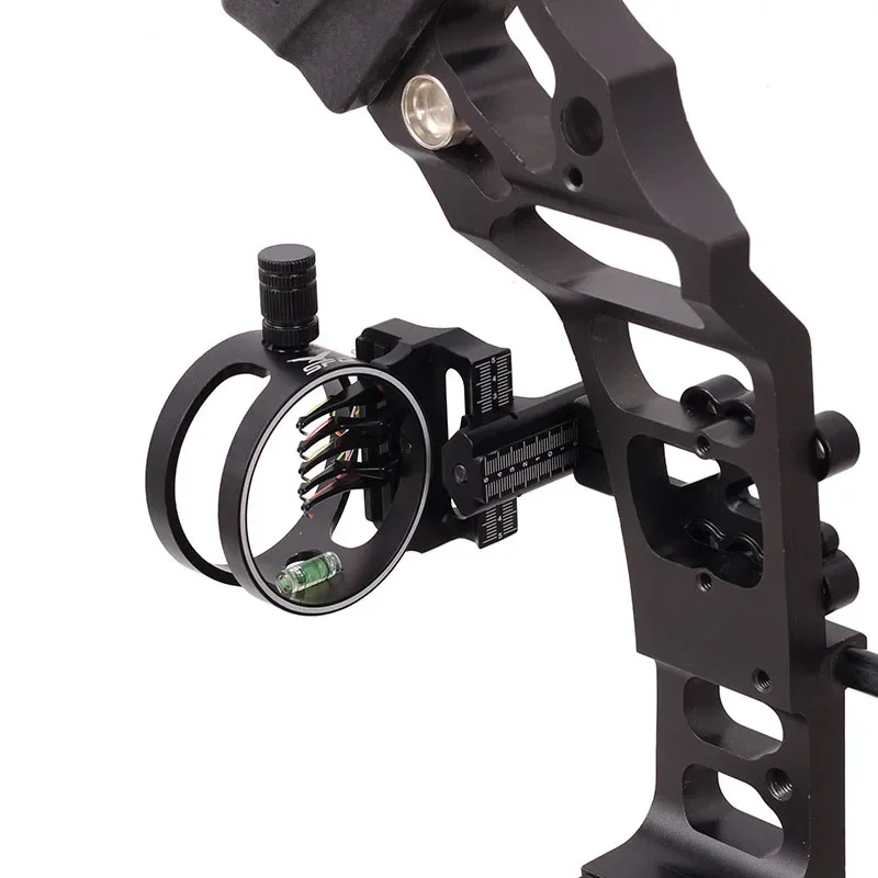 Assembly Compound Bow Sight Outdoor Sports Accessories Adjustable Aluminum Alloy Archery Clear scale Ultra Light