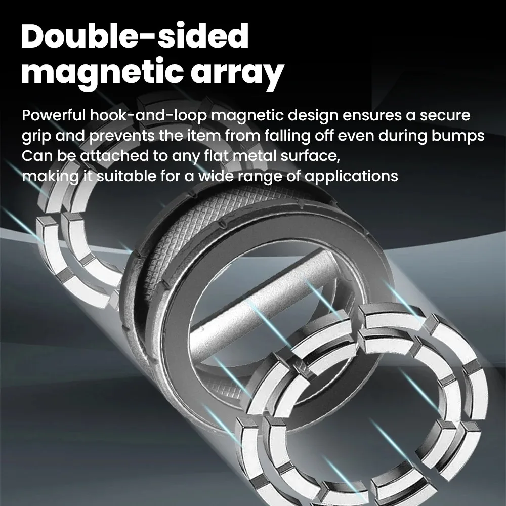 Dual-Sided Foldable Magnetic Car Phone Mount