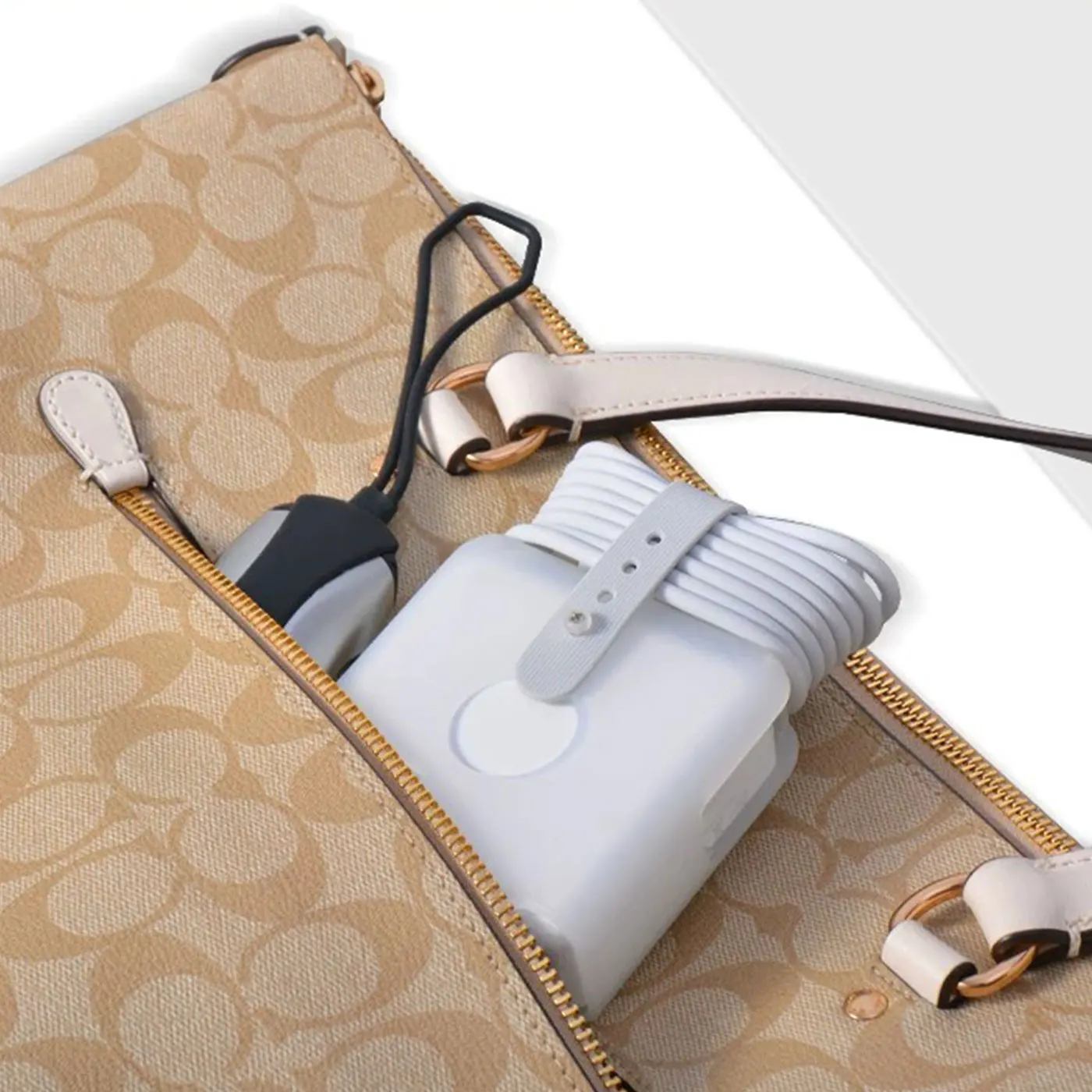 Durable Protective Case for Charger with Power Storage Winding