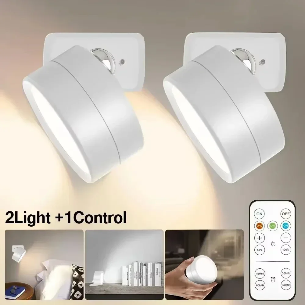 ตัวเลือกสินค้า ไฟติดผนัง LED ปรับสีได้ 3 สี ชาร์จ USB ห้องนอน