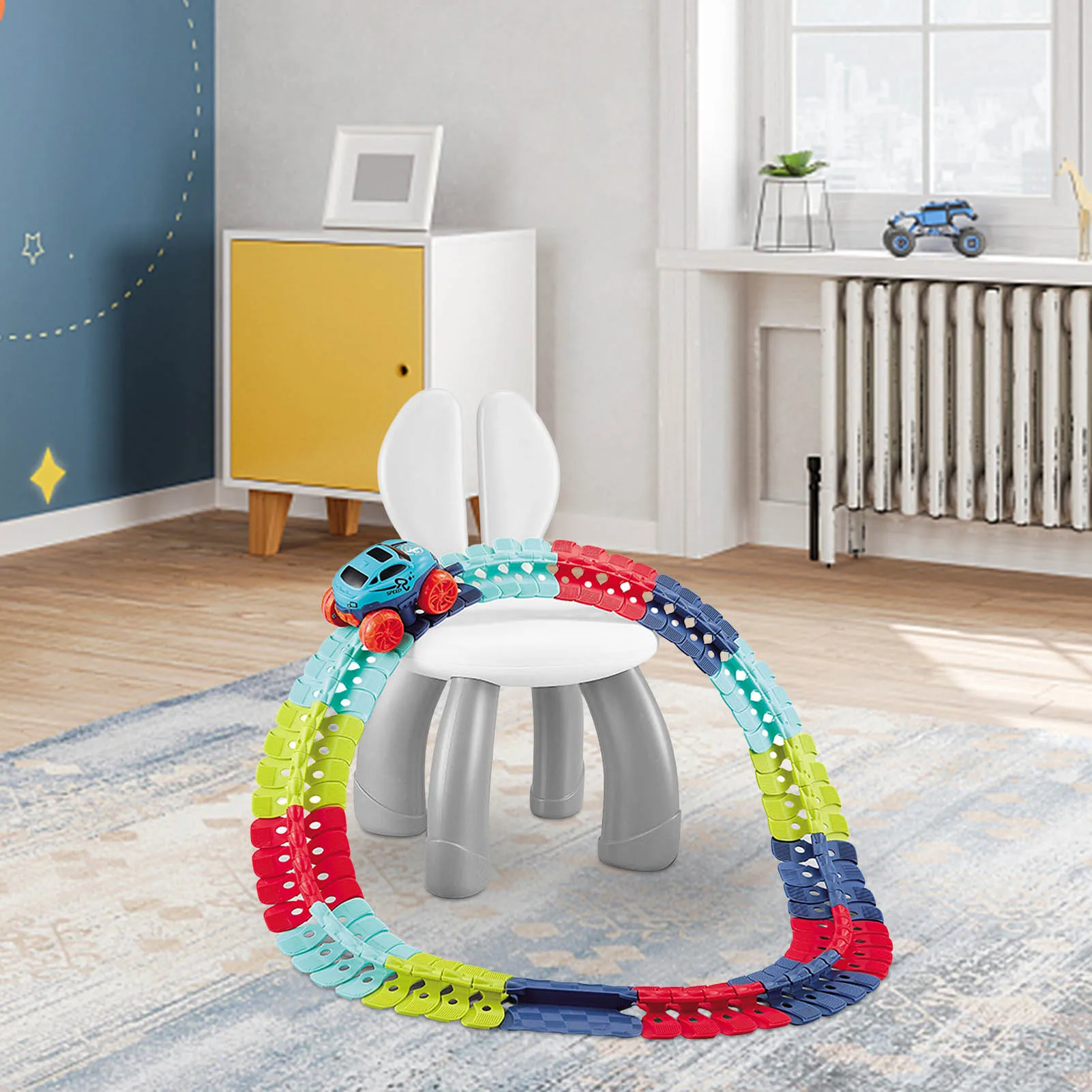 Железная дорога гоночный трек игровой набор развивающая Гибкая гоночная трасса