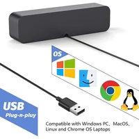 VIKEFON Portable 3D Stereo USB Mini Speaker Powered with Dual Speaker Built-in Decoding Sound Card for Desktop PC Laptop Cashier - Image 6