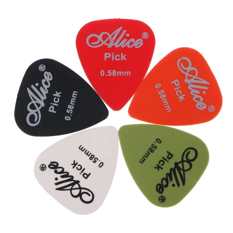 20PCs 0.58mm Smooth Nylon Guitar Picks Pick Plectrum Durability
