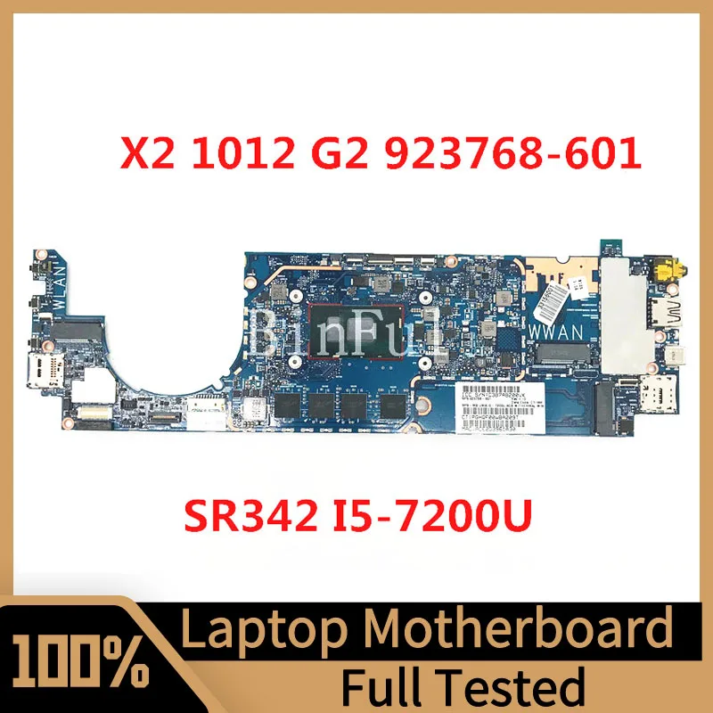 

Mainboard 923768-601 923768-501 923768-001 For HP Elite X2 1012 G2 Laptop Motherboard With SR342 I5-7200U CPU 100%Full Tested OK