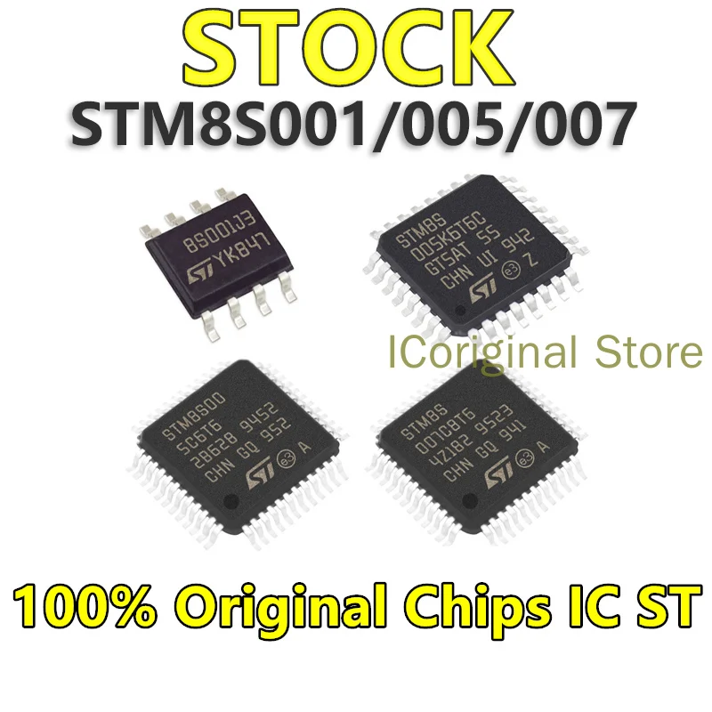 

Original chip Original STM8S001J3M3 STM8S003F3P6 K3T6 F3U6 STM8S005K6T6 C6T6 STM8S007C8T6 Microcontroller STM8S