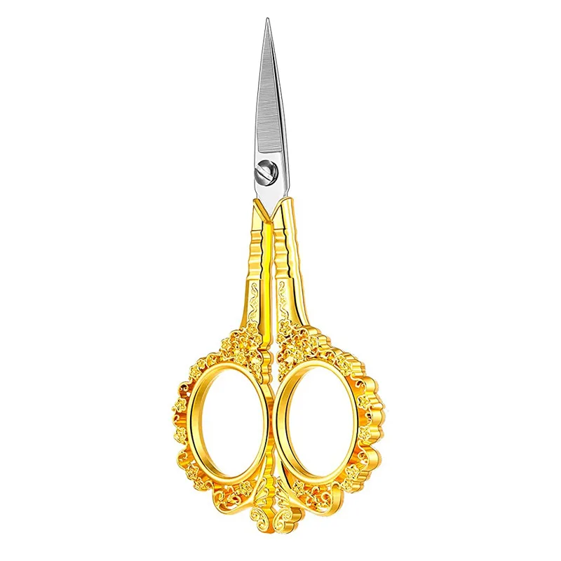 Nożyczki do haftu Salon paznokci dostarcza precyzyjne nożyczki do skórek lilia Vintage nożyczki nożyczki ze stali nierdzewnej