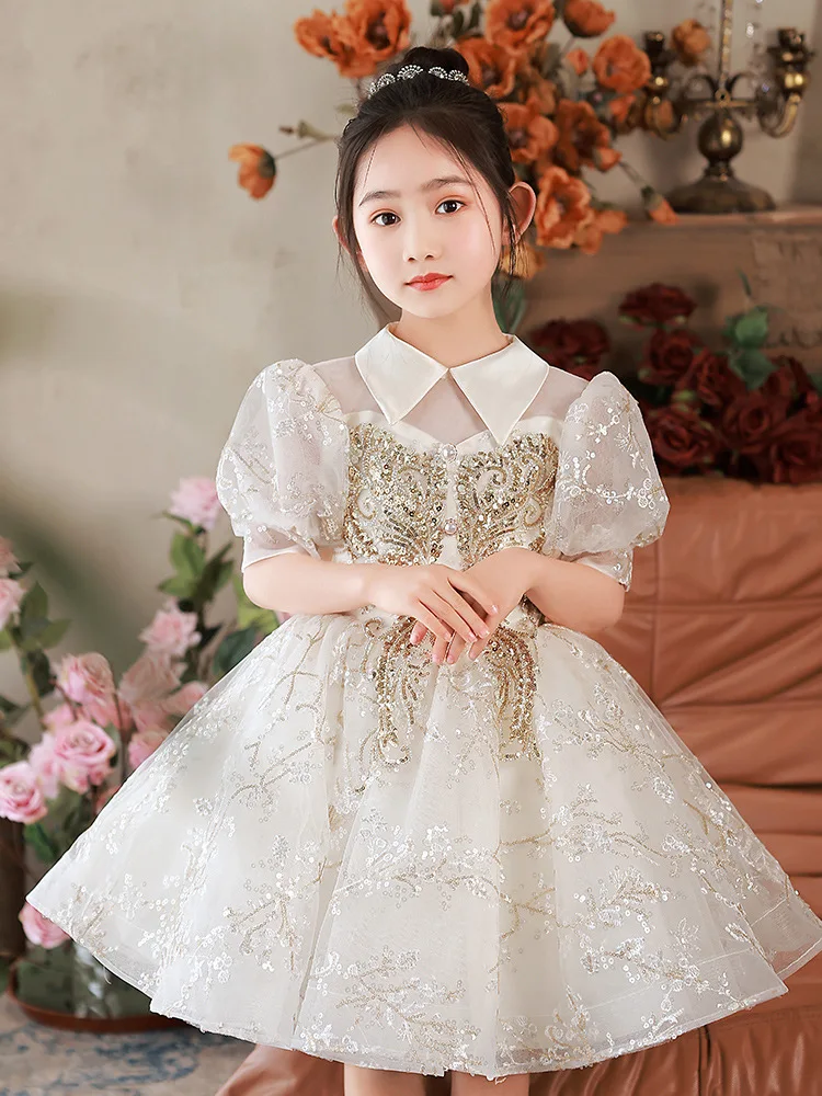 Vestido de festa de aniversário vestidos de noiva da dama de honra vestidos  de princesa vestido de baile traje para a menina vestido de menina do bebê  imprimir estilo lolita - AliExpress