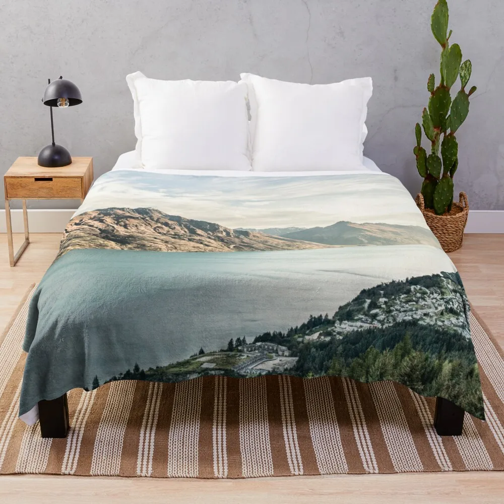

Queenstown, New Zealand Throw Blanket Stuffeds Luxury Thicken Blankets