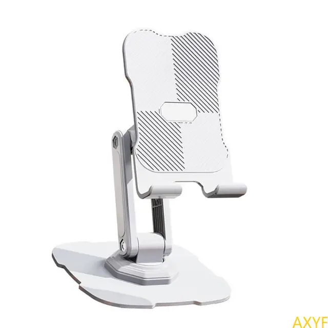 Tabletop Phone Stand Height Adjustable Rotating Cellphone Cradle Desk Tablet Holder Mount Foldable for Video