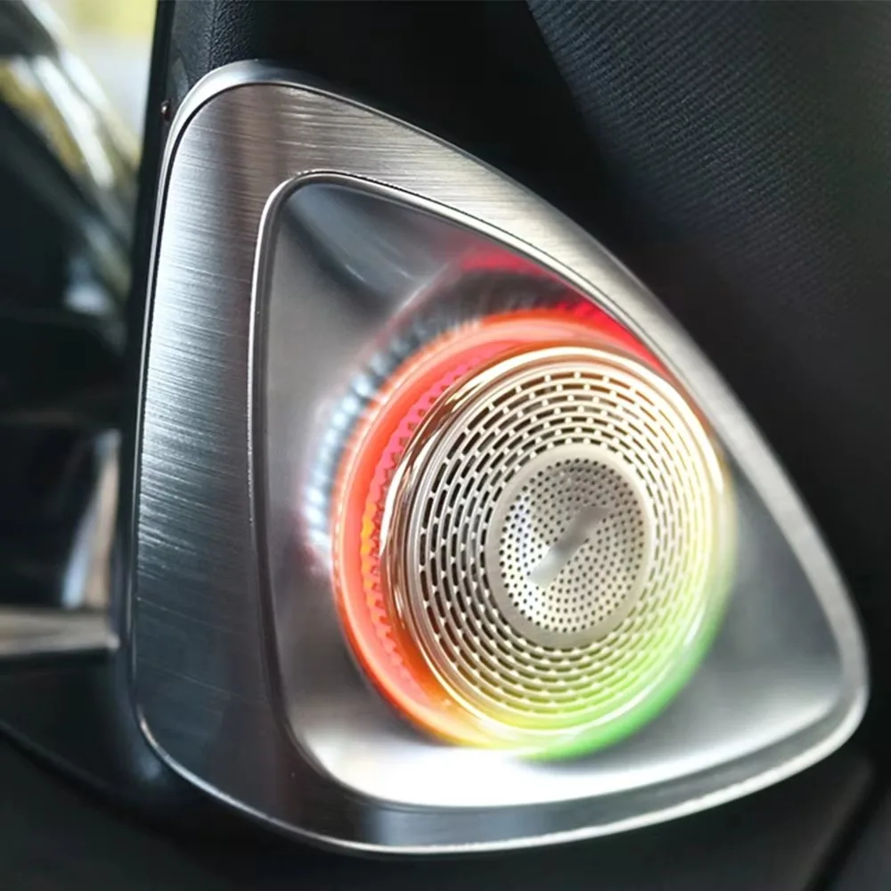 메르세데스 벤츠 W223 S400 450L S 클래스용 4D 회전 글로우 트위터, 64색 앰비언트 라이트 LED 액세서리 포함 차량용 스피커