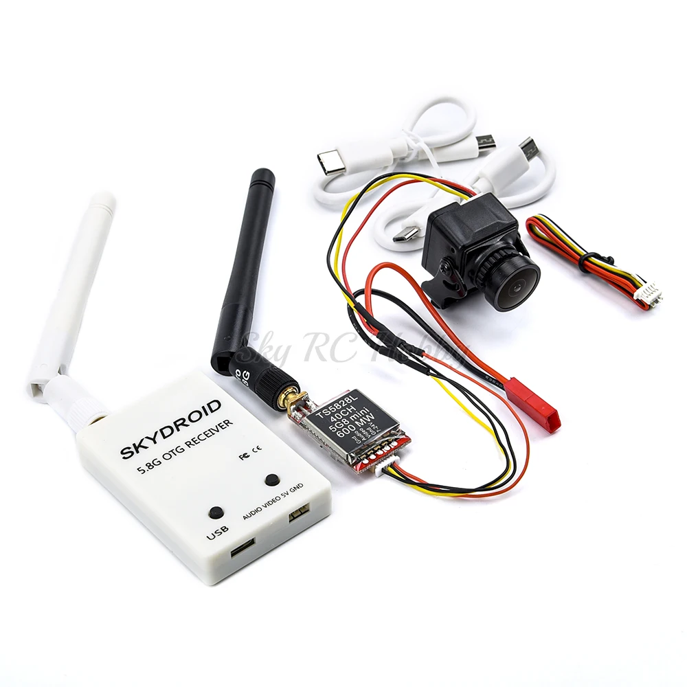 

5.8G FPV Receiver UVC Video Downlink OTG VR Android Phone / TS5828 TS5828L 600mW Video Transmitter / 1200TVL Camera FPV Combo RC