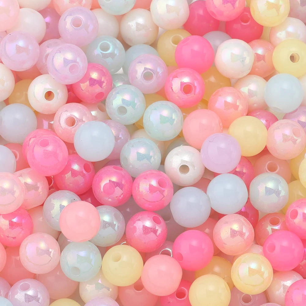 600 Perline Acriliche Rosse Da 6 Mm Per Gioielli Fai Da Te – Rotonde Con Foro 1,5 Mm, Per Bracciali E Collane