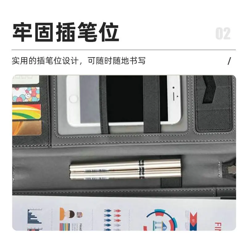 비즈니스 가죽 판매 관리자 폴더, A4 다기능 관리자 폴더, 사무실 데이터 저장 폴더