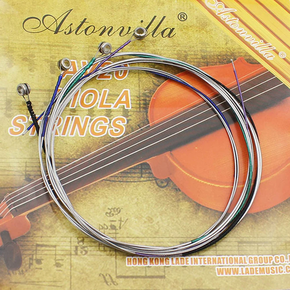 Astonvilla Viola Strings Filo Di Acciaio Inossidabile Nichel Argento String Per 4/4 3/4 1/2 1/4 Accessori Per Parti Di Strumenti A Corda Viola