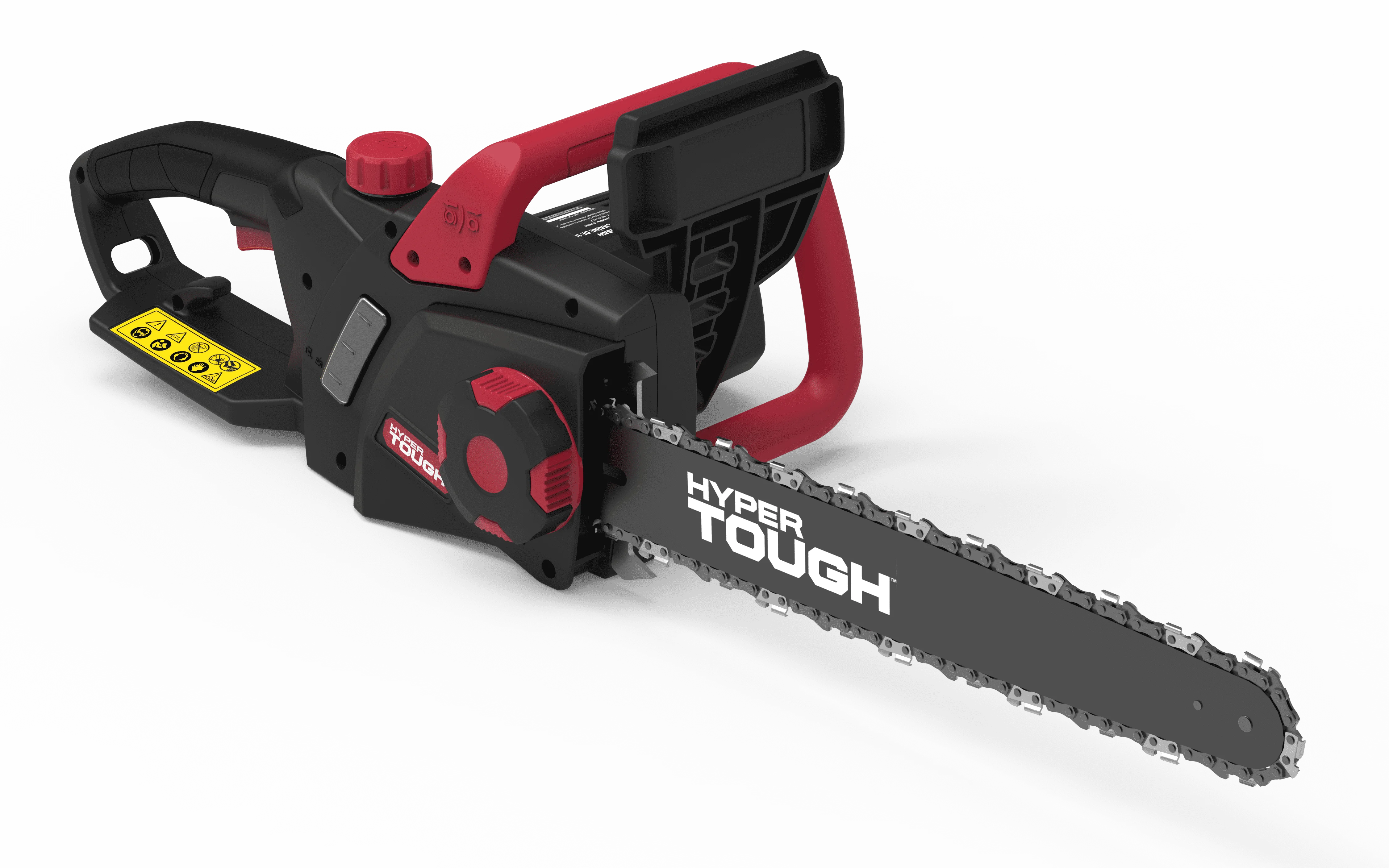 

Hyper Tough 16-Inch Electric Chainsaw, 15-Amp Motor with Automatic Oiler, Tool-less Chain Tension, Metal Bucking Spikes included