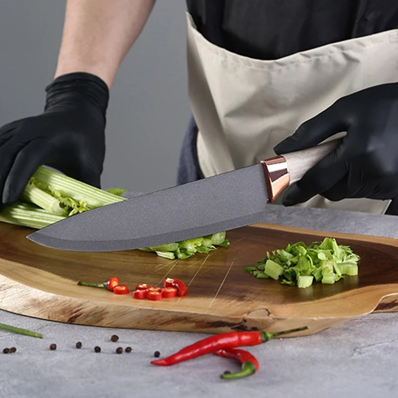 TRENDS Juego de cuchillos de cocina para el hogar, acero inoxidable alemán  forjado doble. Estos cuchillos de cocina para cocina son ultra afilados y