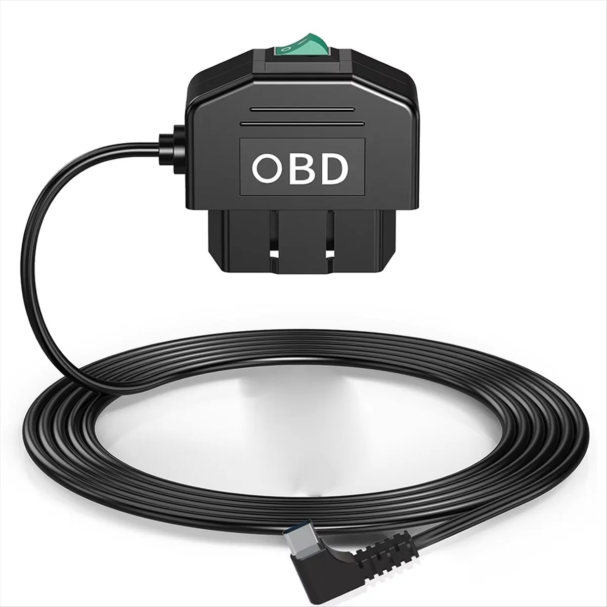 Dash Cam OBD Hardwire Kit with USB Type C Connector - 12-24V to 5V/3A Power Adapter
