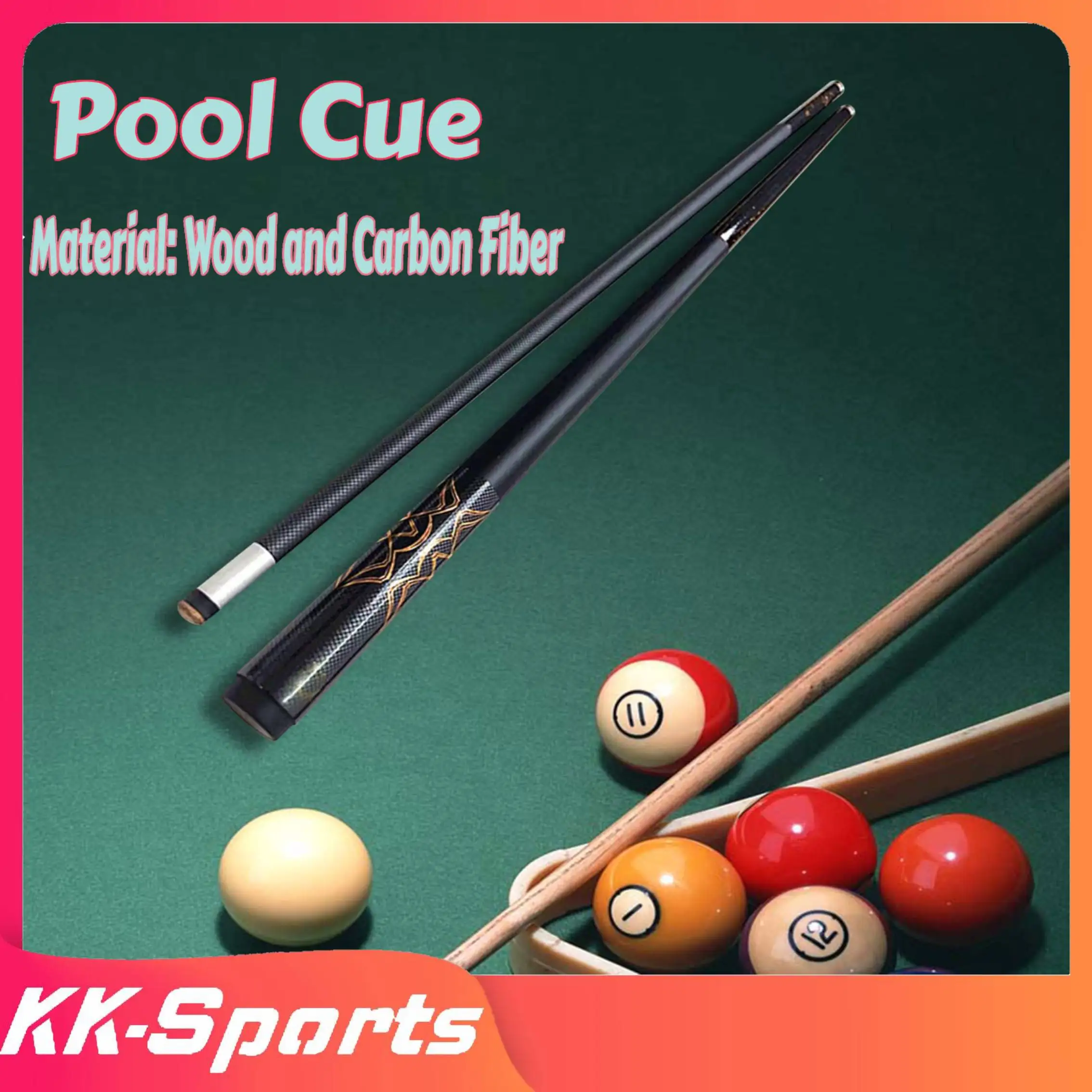 BEST #1) Pool Cues 58 Inch Billiard Cue Sticks 13mm Single Layer - SZX