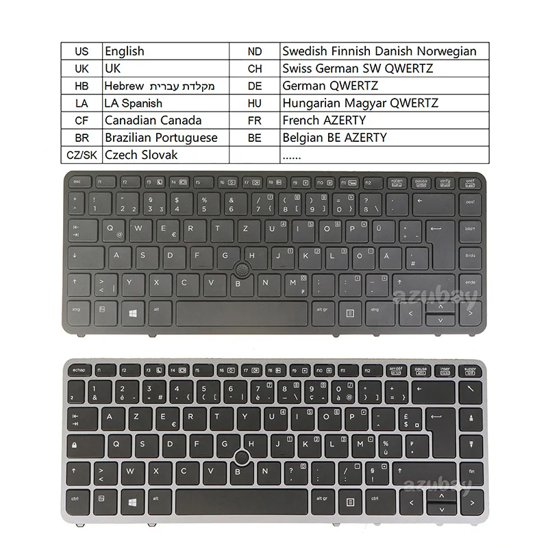 Teclado Portátil para hp Elitebook 840 g1 g2 850 g1 g2 Zbook 14 14 g2 15u g2 uk Francês Nórdico Eua la hb br cf cz sk be sw gr hu