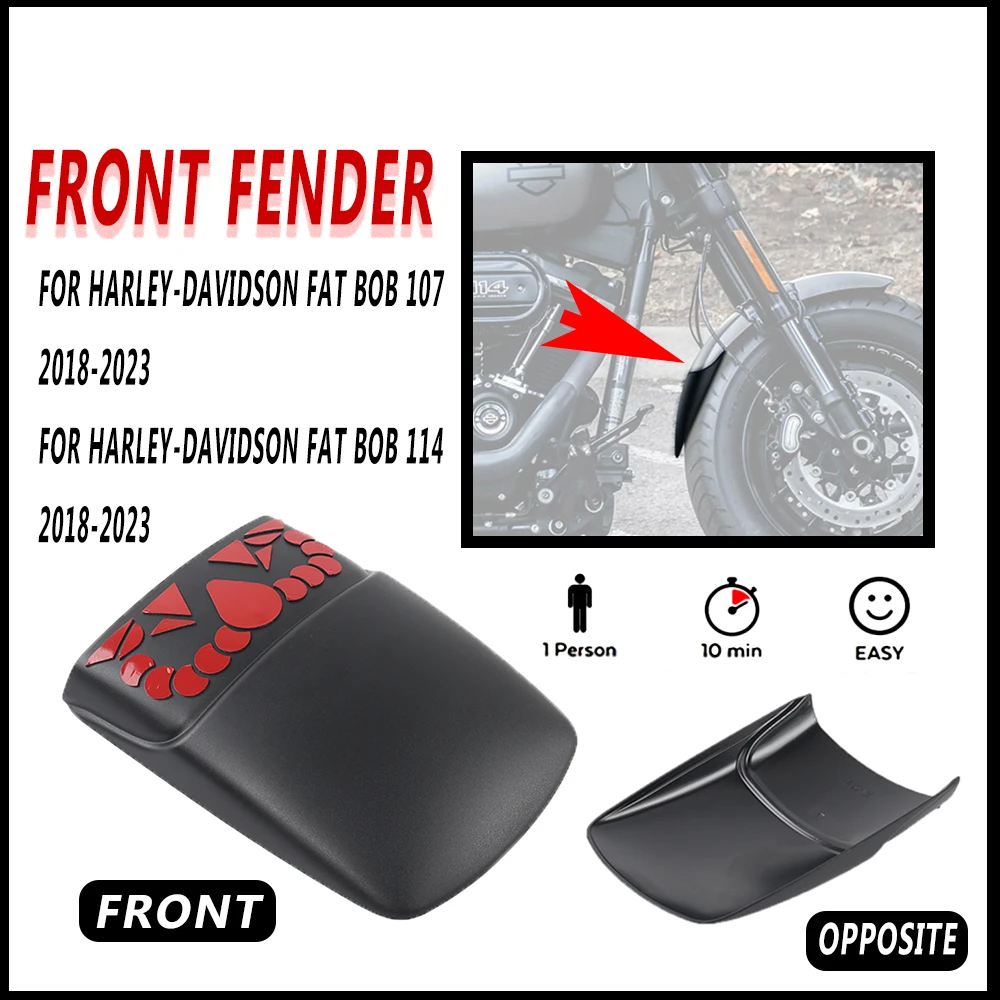 

Новый аксессуар для мотоцикла, грязезащитный удлинитель, подходит для Harley Davidson Fat Bob 107/114 2018-2023