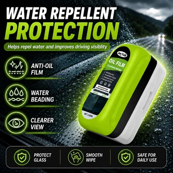 Spazzola per la Pulizia del Film Oleoso del Motore dell'Auto, Repellente per Pioggia e Nebbia sul Parabrezza, Rimuovi-Rivestimento, Accessori per Auto