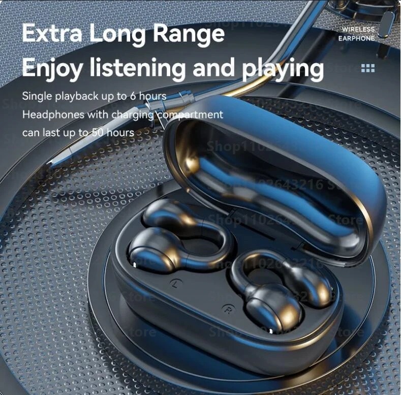 Wireless Earbuds TWS Bluetooth Earbuds with Charging Case Motion Noise Cancelling Headphone with Mic for Gaming Sport