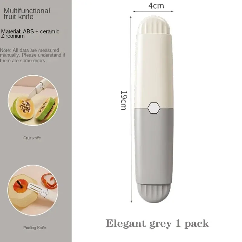 Eramic fruit knife Multi-functional Small Fruit Knife Peeler 2-in-1 Travel Dormitory Kitchen Home Melon