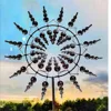 Magical Kinetic Metal Windmill Spinner Unique Wind Powered Catchers Creative Patio Garden Lawn Outdoor Courtyard Decoration 5