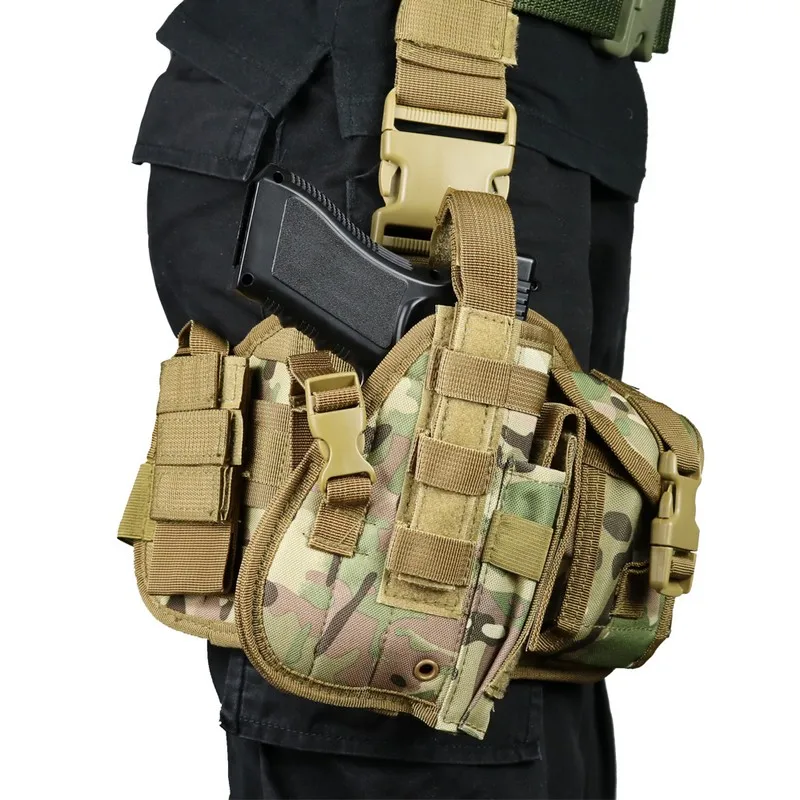 Nylon Tactical Thigh Holster for Outdoor Hunting and Shooting