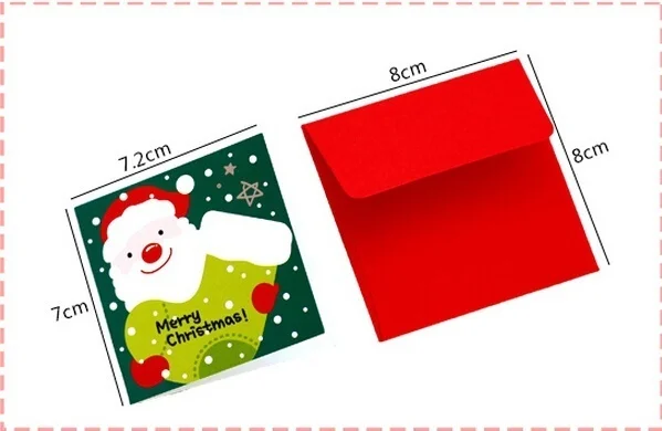 24 Pcs/lot Christmas Greeting Card Kids Mini Christmas Blessing Greeting Cards Envelope New Year Postcard Gift Card Xmas Party,christmas greeting cards,greeting cards