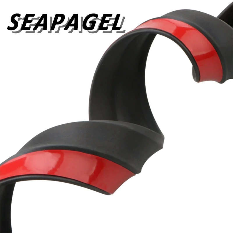 Universal Car Front Bumper Lip Spoiler Rubber Skirt Strip Body Trim Protector