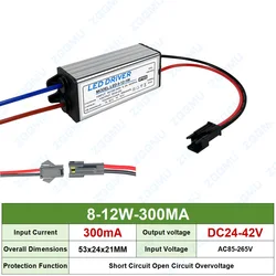 Enhanced Waterproof LED Power Supply - Flicker - Free, Isolated Terminal Head, 3W to 36W Options - Water Proof (8 - 12W 300MA)