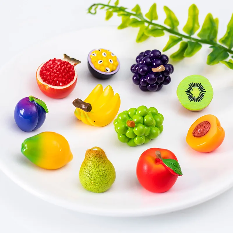 

Figurines Miniatures Cute Simulated Fruit Micro Landscape Ornaments For Home Decorations Room Decor For Doll House Accessories