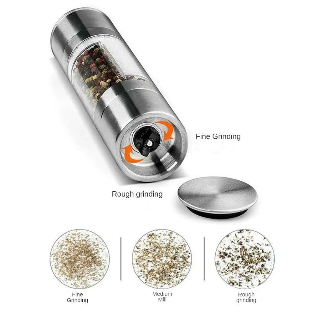 Stainless Steel Grinder Convenient Durable Multifunctional Seasoning Grinder Multifunctional Pepper Mill salt and pepper grinder herb grinder