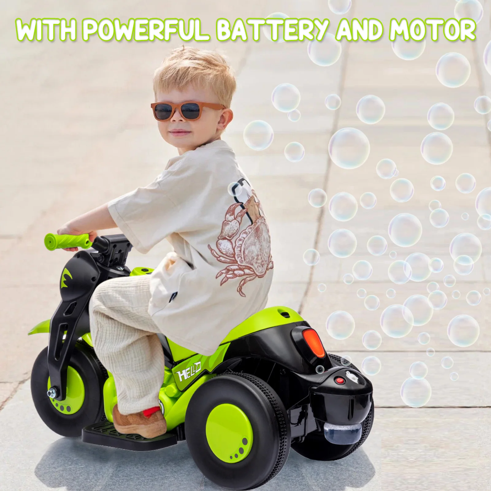 Kids Electric Bubble Motorcycle 2