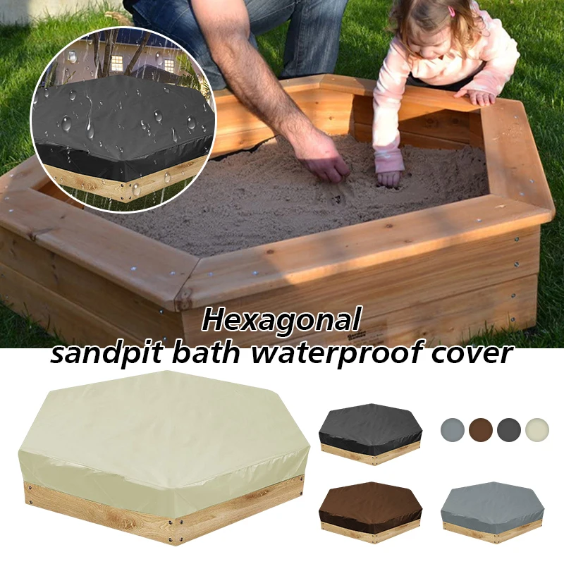 Bathtub Swimming Pool Dust Cover Hexagon Hot Tub Cover Waterproof Canopy Outdoor Sunshade Courtyard SPA Kid Bunker