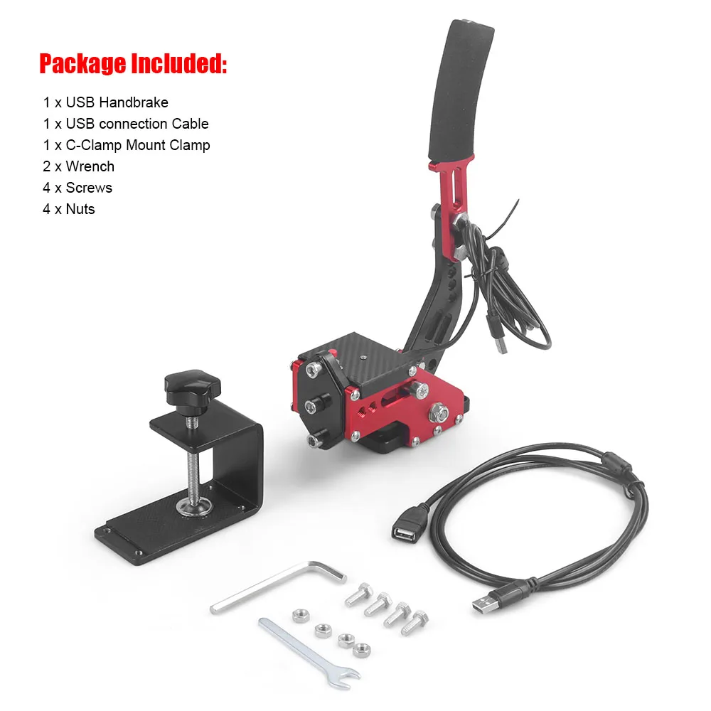 For PS4 PS5 PC USB Handbrake For SIM Racing Games Logitech G29 Steel & Aluminum RALLY Adjustable PC Windows DIRT RALLY