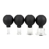 Black Vacuum Cupping Cups Set Rubber Head Glass Anti Cellulite Massage Medical Chineses Therapy Cupping Therapy Tool 2