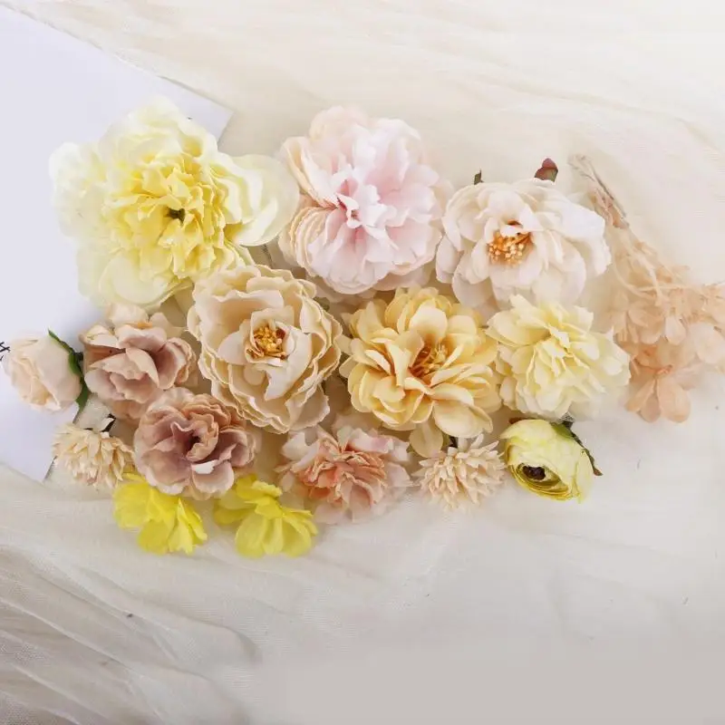 T21F Artificial Flower Head Bridesmaids Wedding Party Wrist Flower Bridal