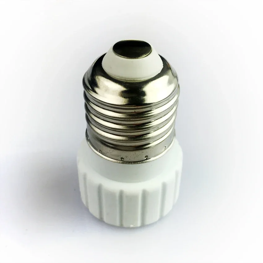 Description Picture 5 of item5/10/20PCS E27 To GU10 Ceramics Lamp Holder Adapter Fireproof Material Lamp Holder Converters Socket Adapter Light Bulb Base
