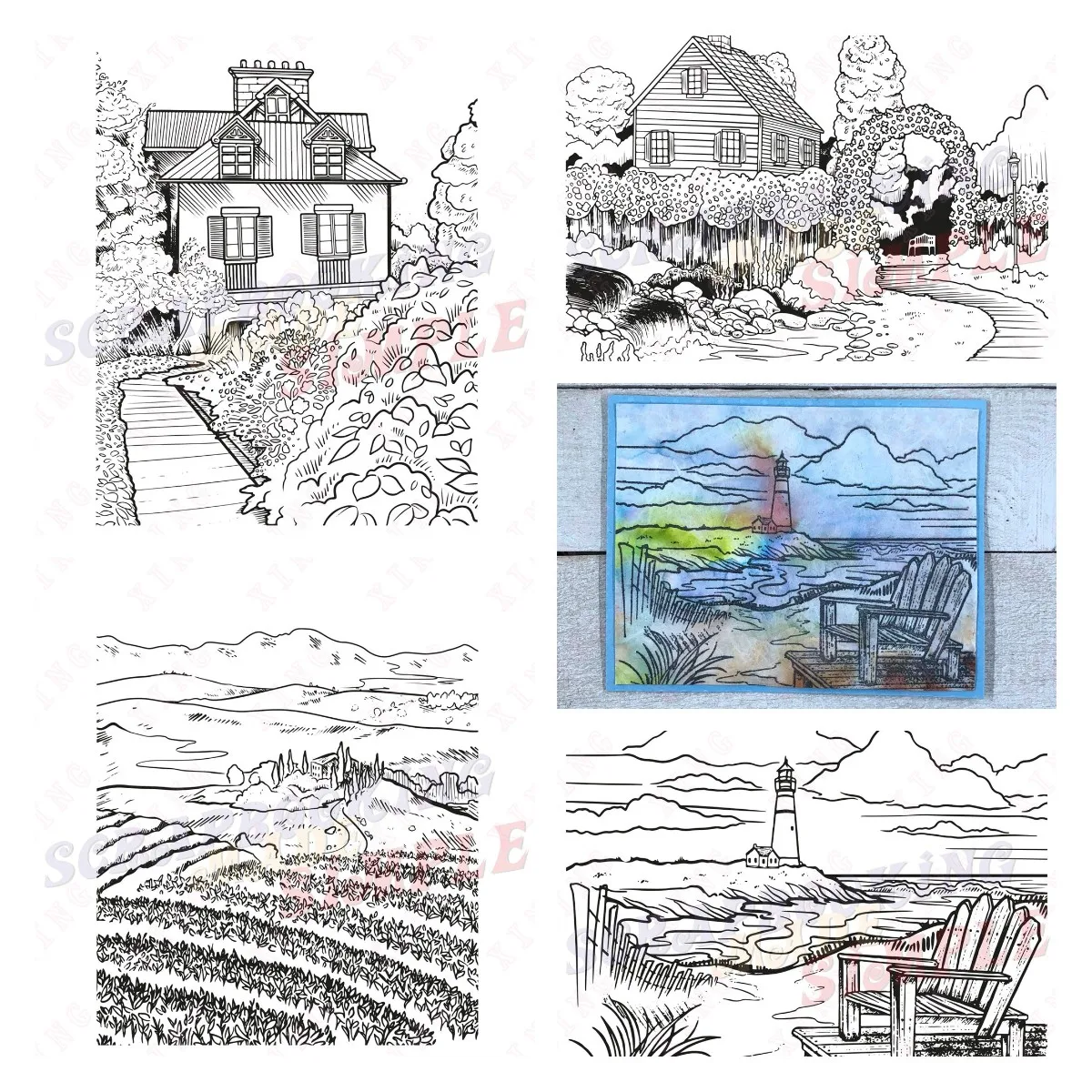 Arrivo Di Natale Nuovi Timbri In Silicone Fai Da Te Scrapbook Deco Craft Album Fatto A Mano High Tea Sandy Bay Lavanda Hills Garden Path Mold