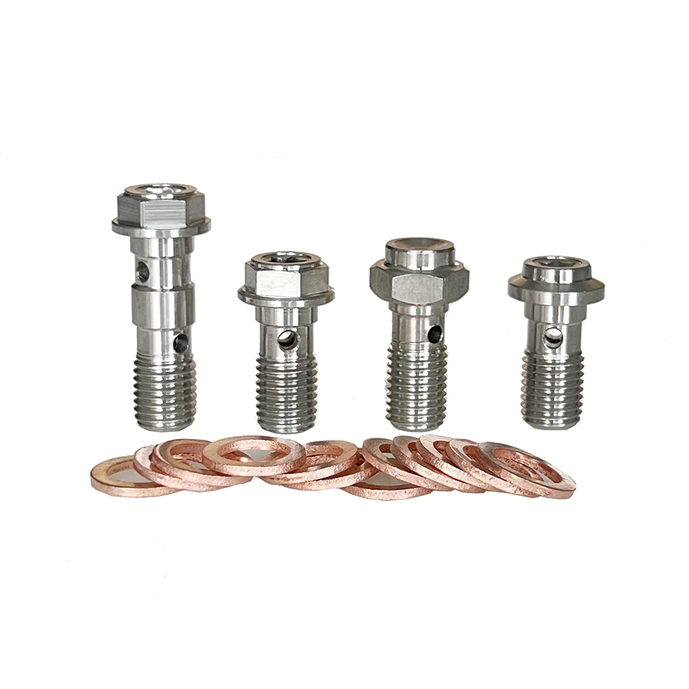Universal 304 Stainless Steel Motorcycle Brake Caliper Banjo Bolt Bleed