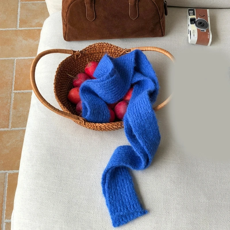 

Punk Neck Scarf Women Soft Knitting Neck Wrap Outdoor Casual Neck Warmer
