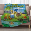 The S-Simpsons Knitted Plaid Microfiber Bedding Warm Blankets for Cold Decorative Sofa Blanket Bed Fleece Throw Blanket Fluffy 1