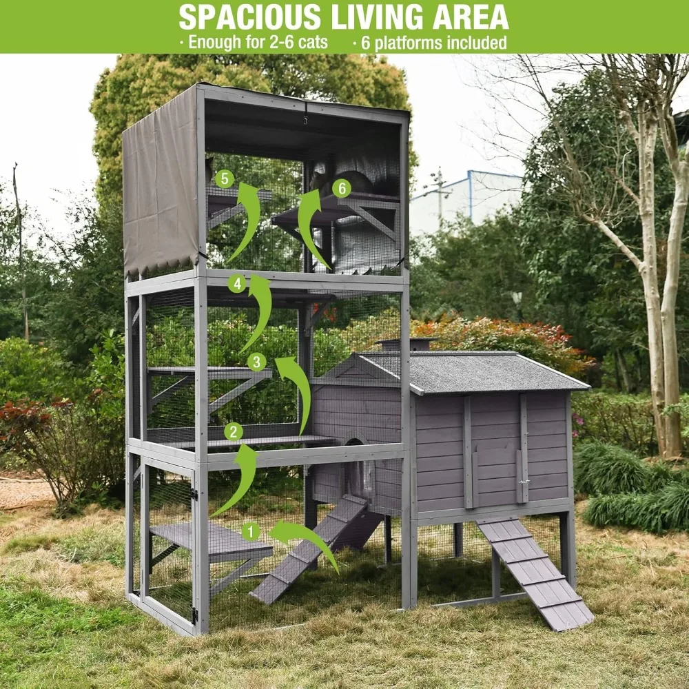 Outdoor Catio Cat Enclosure 6