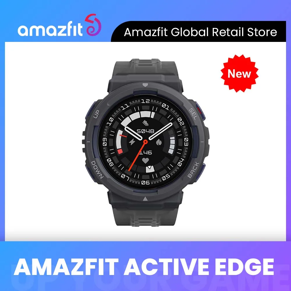 Nuovo Global Amazfit Active Edge 5 Sistemi Satellitari Smartwatch 130 + Modalità Sportive 10 Atm Smart Watch Resistente All'Acqua