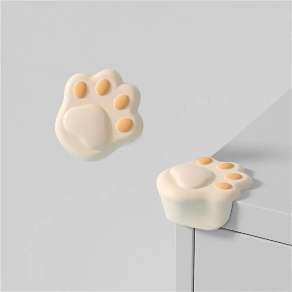 

Cute Cat Paw Baby Safety Silicone Protector Child Safety Corner Furniture Protector Strip Soft Edge Anti-collision Corner Guards