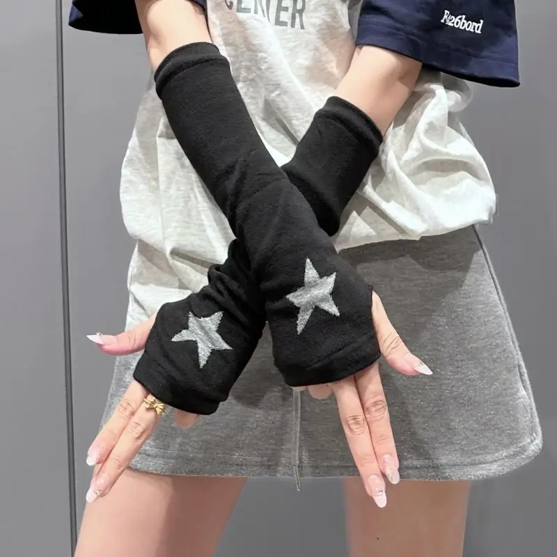 Monochef Damen Fingerlose Handschuhe – Ripped Gothic Design Für Halloween & Cosplay