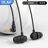 S8 Elbow Wired Earphones Sleep In-ear 3.5mm Headphones Silicone Wire Headset with Mic 3.5Jack Earbuds  In-line Control Handsfree 1