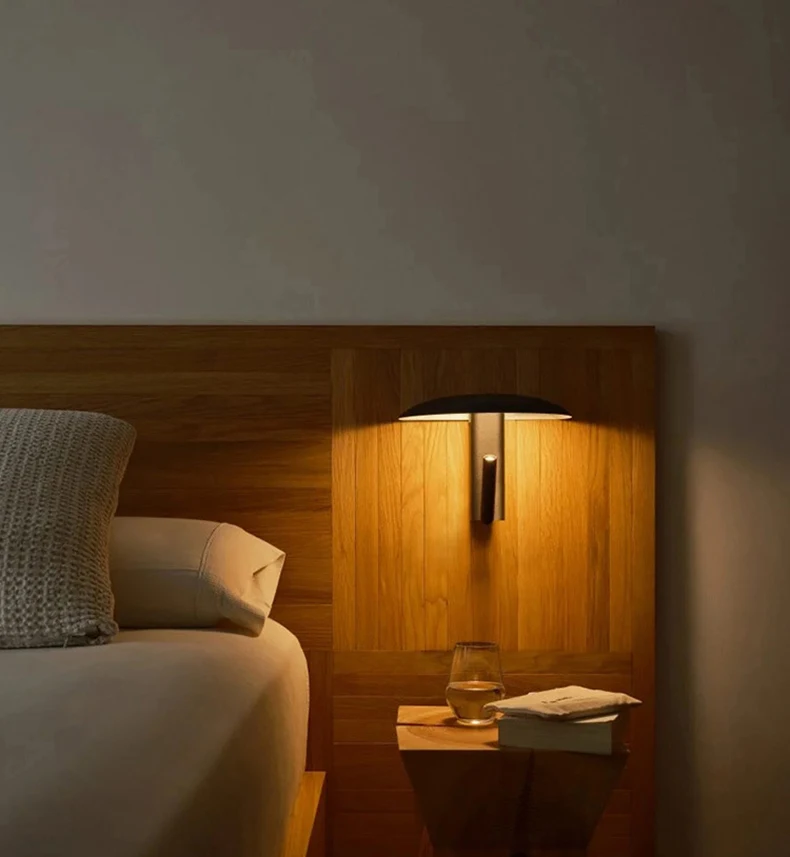 New Style Black Orange Green Metal Wall Light With Switch 3000K Mushroom Bedroom Dining Room Shop LED Rotatable Dropshipping